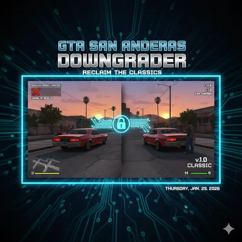 GTA San Andreas Classic Mod Rockstar Games Launcher/Steam Downgrader: Impressions and Download Options