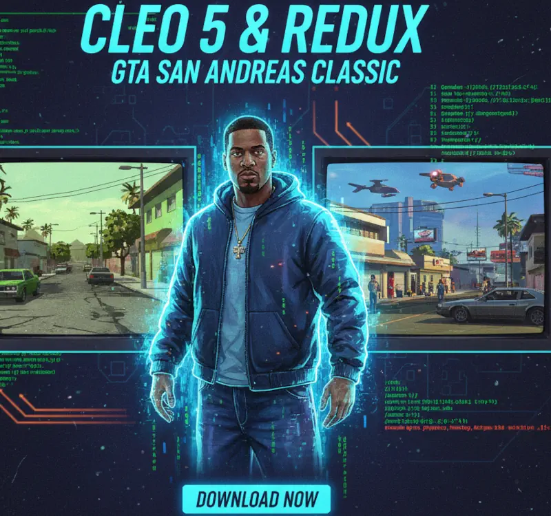 GTA San Andreas Classic Mod CLEO 5 & Redux: Impressions and Download Options HelixPedia