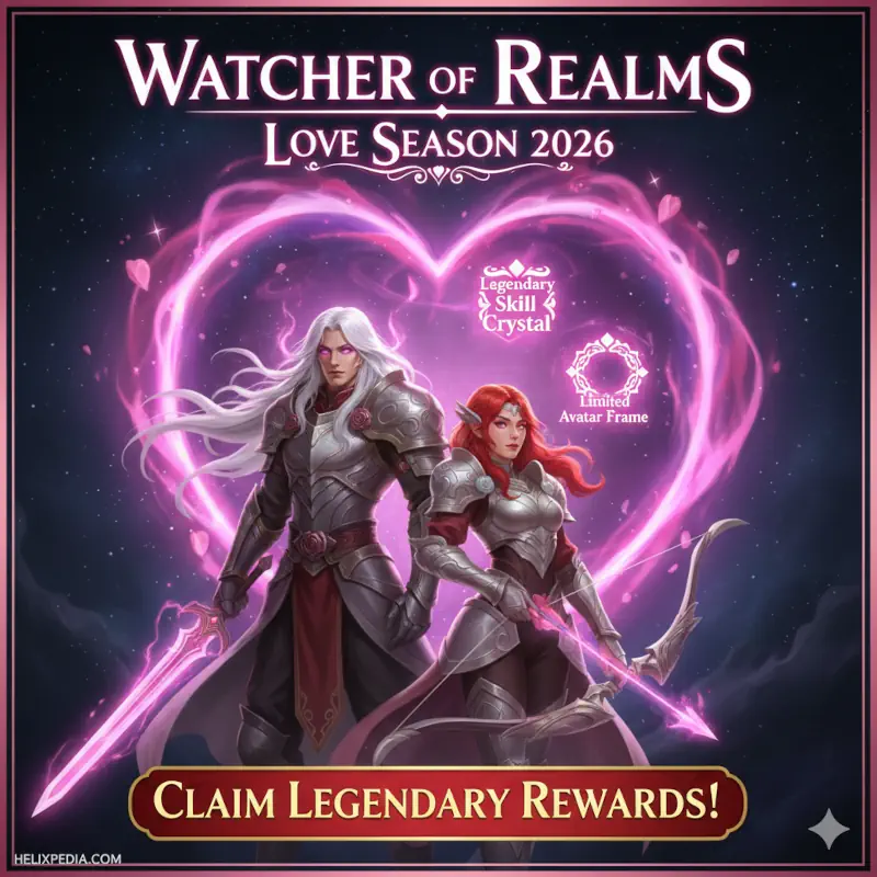 Watcher of Realms Love Season 2026 Guide How to Get Legendary Skill Crystals (2026) HelixPedia