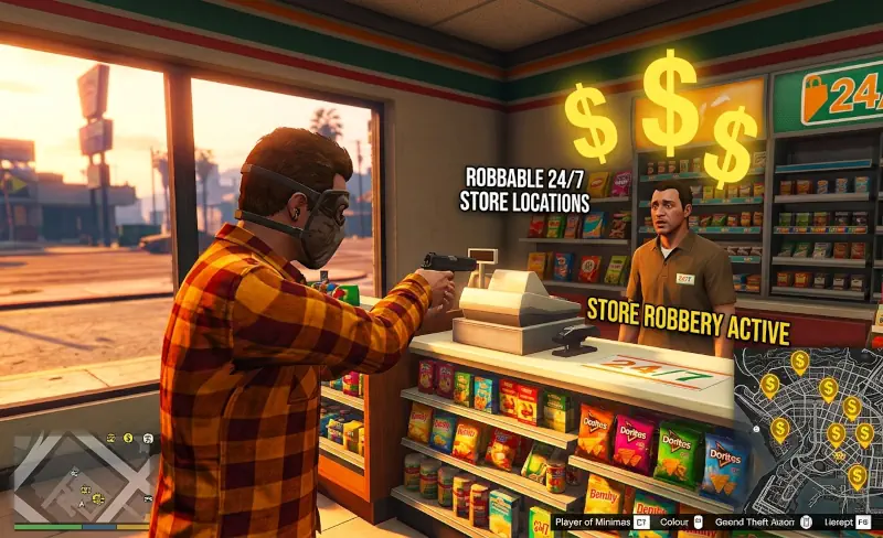 GTA 5 Mod Robbable 24-7 Store Locations: Impressions and Download Options HelixPedia