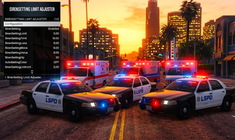 GTA 5 Mod SirenSetting Limit Adjuster: Impressions and Download Options HelixPedia