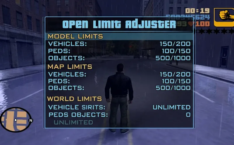 GTA 3 Classic Mod Open Limit Adjuster Impressions and Download Options HelixPedia