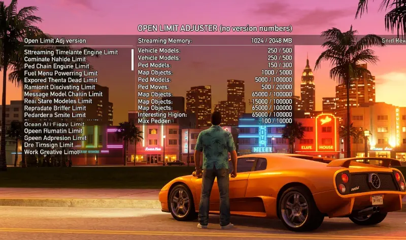 GTA Vice City Classic Mod Open Limit Adjuster Impressions and Download Options HelixPedia